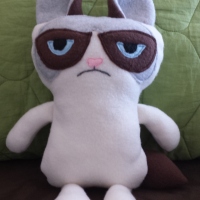 My homage to Grumpy Cat - DIY Plush